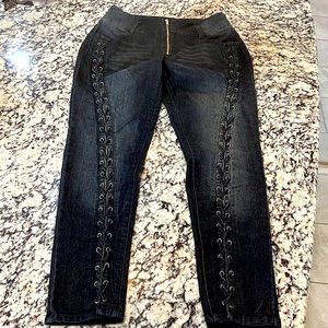 Venus Sexy Lace-up Jeans - Size 12